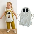 thumbnail image 1 of YAZHPA Halloween Ghost Candy Bag, Sweet Candy Cotton Linen Bag with Open Mouth Design, Halloween Neck Hanging Goodie Bag for Trick Or Treating Costume Parties, 1 of 9