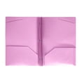 thumbnail image 1 of YAZHPA Heavy Duty Plastic 2-Pocket Folder with 3 Metal Prongs, Letter Size Pocket File Folder with Pockets and Prongs, Back to School & Office Document Organizer, 1 Pack, Pink, 1 of 9