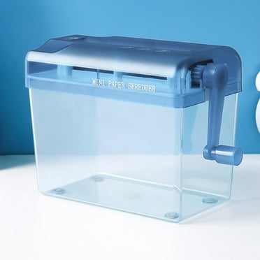 YAZHPA Office&Craft&Stationery Desktop Hand Operated Office Home A6 Mini Manual Shredder
