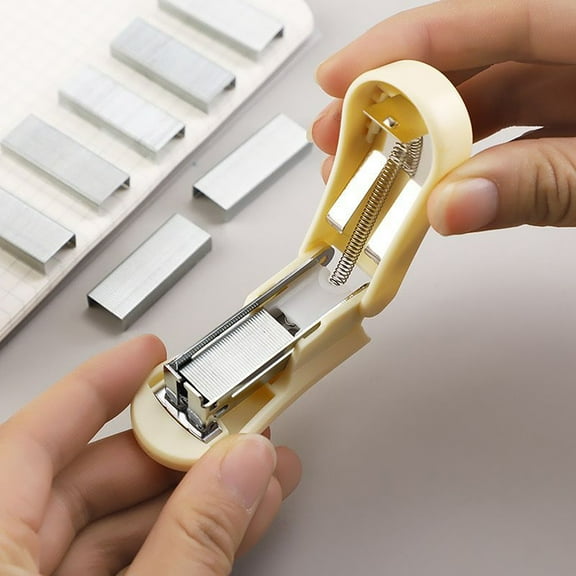 YAZHPA Office&Craft&Stationery Learning Stapler Cute Portable Creative Business Stationery & Stationery