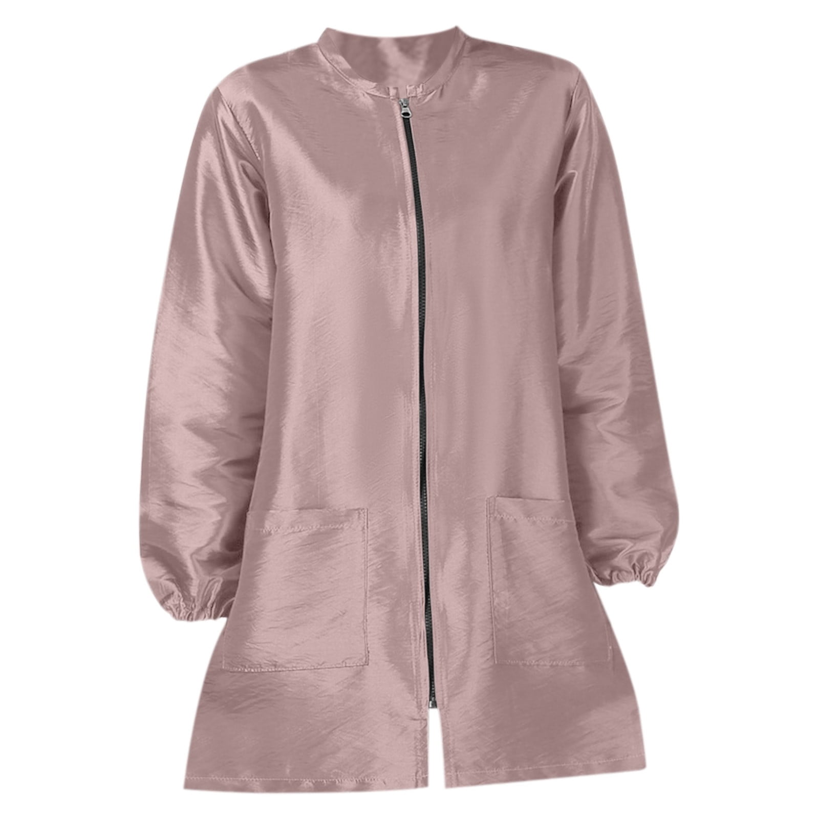 Stylist Jacket YAZHPA Polyester Fabric Salon Smock Professional Stylist Jacket ...