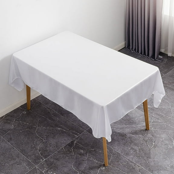 YAZHPA Table Cloth Tablecloth Rectangle Grey Polyester Buffet Parties Holidays 147*259cm