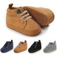 thumbnail image 1 of YAZI Baby Boys Girls Sneakers Toddler Dress Shoes Soft Rubber Sole Infant Moccasins Newborn Oxford First Walker Crib Shoes, 1 of 6