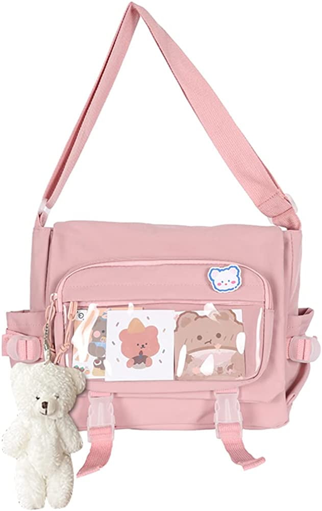 YAZI Cute Messenger Bag for Women Kawaii Shoulder Crossbody Bag with