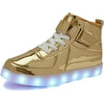 thumbnail image 1 of YAZI Kids LED Light up Shoes USB Charging Flashing Light Up High-top Sneakers for Boys and Girls Child Unisex, 1 of 10
