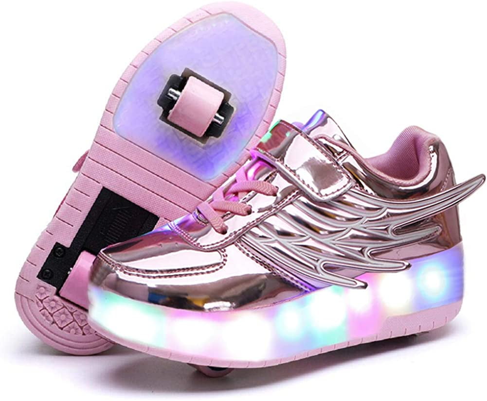 Kids Roller Skate Shoes Boy Girl Wheels Sneakers with Wheels Children Boys Girls Roller Sneakers Fashion Tennis Shoes Casual Shoes
