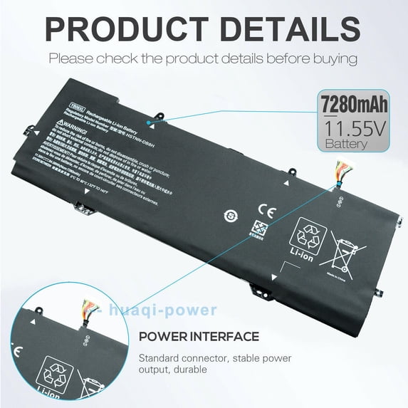 YB06XL Battery For HP Spectre x360 15-ch010tx HSTNN-DB8H HSTNN-DB8V