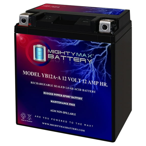 YB12A-A 12V 12AH Battery Replacement for Honda 450 CB450, SS 67-70