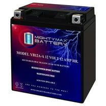 YB12A-A 12V 12AH Replacement Battery Compatible with Honda CB550K 75-78