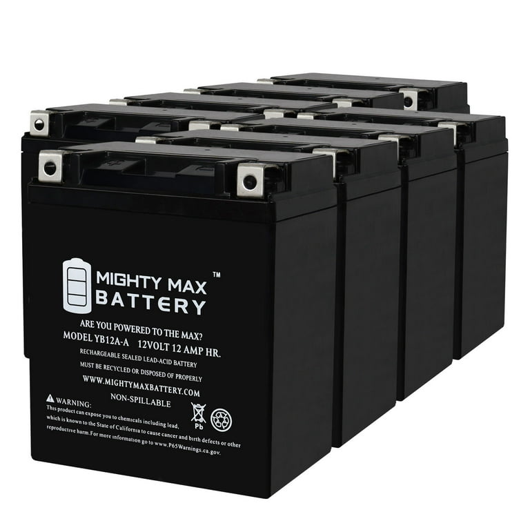 YB12A-A 12V 12AH Replacement Battery compatible with Yamaha YFM 