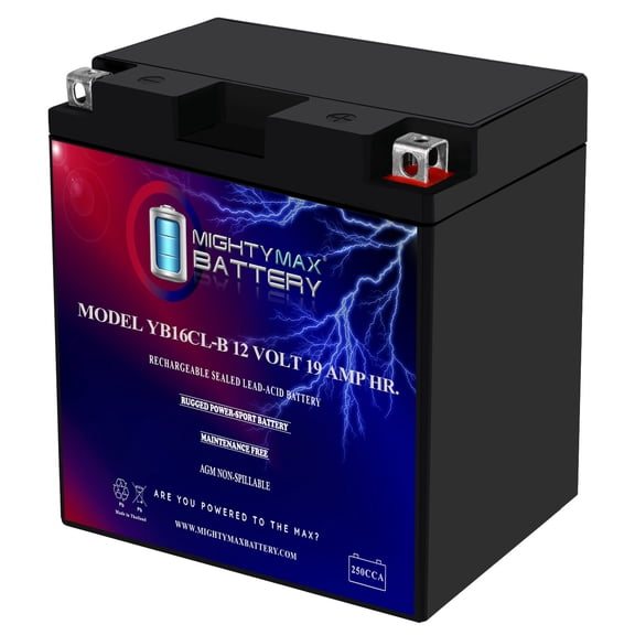 YB16CL-B 12V 19AH Battery for KAWASAKI JS650 SX CC 87-'95