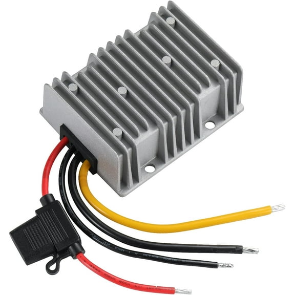 YBBOTT DC Dc Converter 40A 480W 24V to 12V Step Down Converter 12v Buck Converter Waterproof Transformer with Fuse Reducer Power Supply for Car Truck Vehicle etc