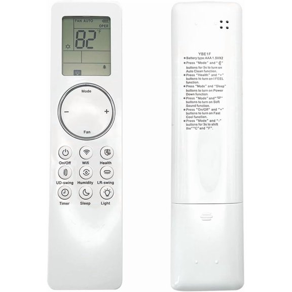 YBE1F AC Remote Control for TOSOT Air Conditioner 12000 BTU,9000 BTU, 24000 BTU,