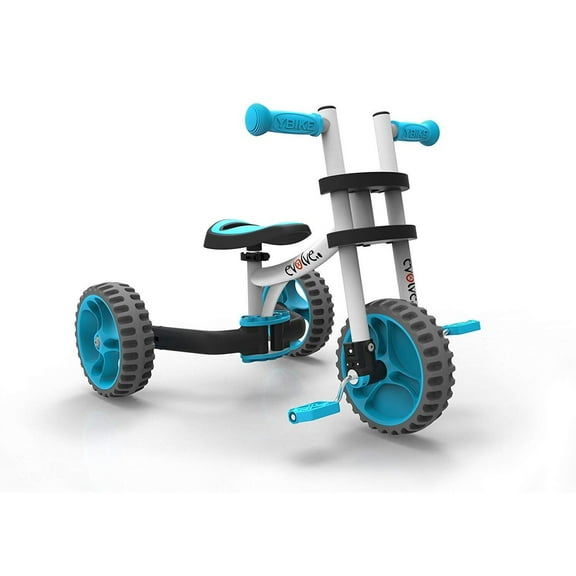 YBIKE Evolve Balance Trike, White/Blue