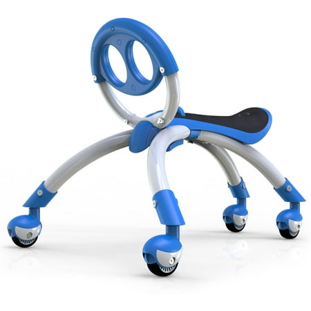 PalPlay Unisex Push & Pedal Ride-On Rubber Plastic Metal Blue