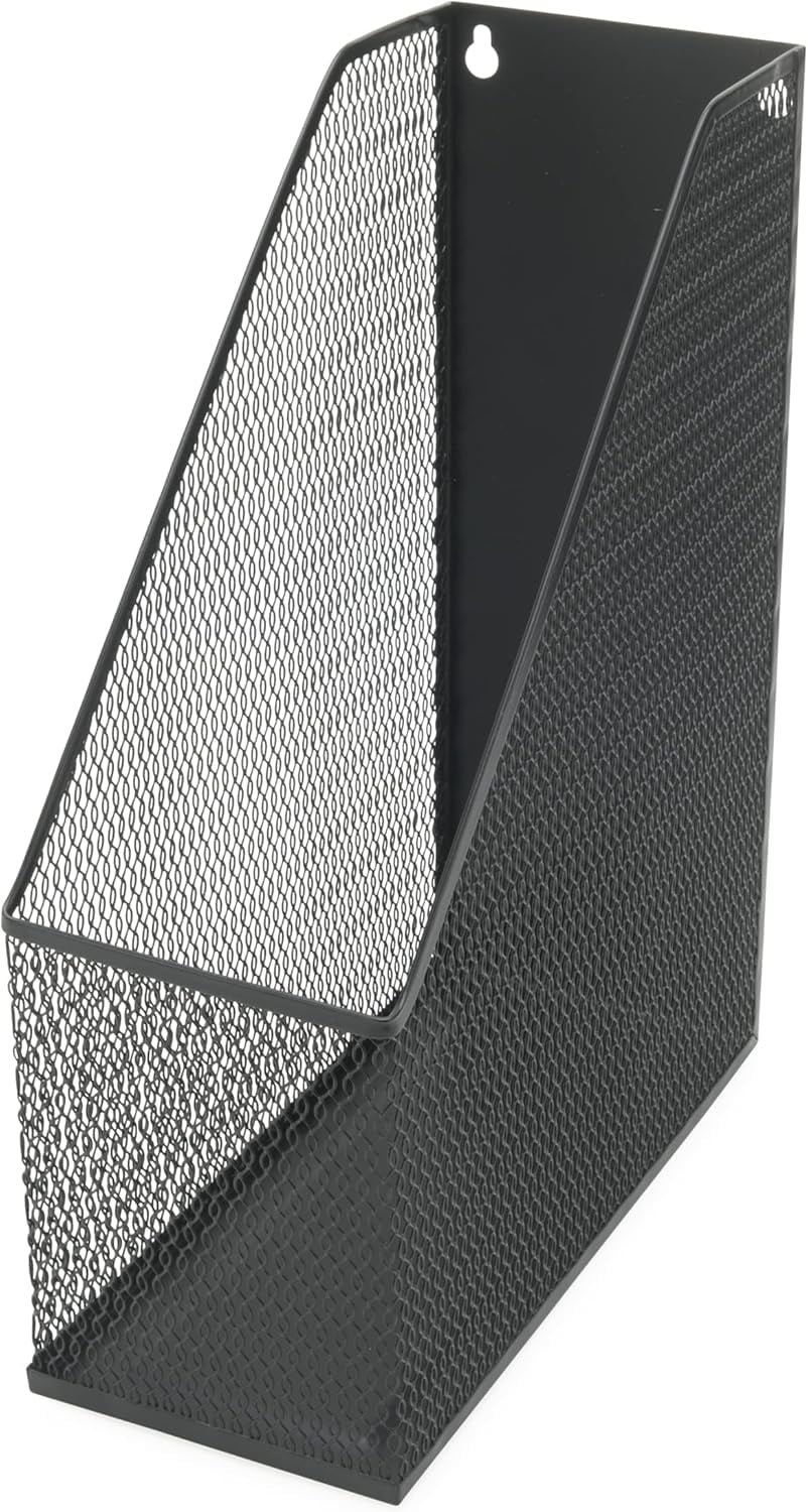 YBM HOME Mesh Steel Luxury Magazine Rack, Extra Wide, Magazine File ...