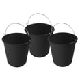 thumbnail image 1 of YBM Home Plastic Pail with Handle 11.5 Quart (2.8 Gallon Bucket), 39-1229 (Black, 3, 1 of 1