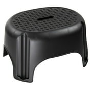 YBM HOME Single Step Stool for children and Adults, Perfect for Bathroom and Kitchen, 39-1232(Black)