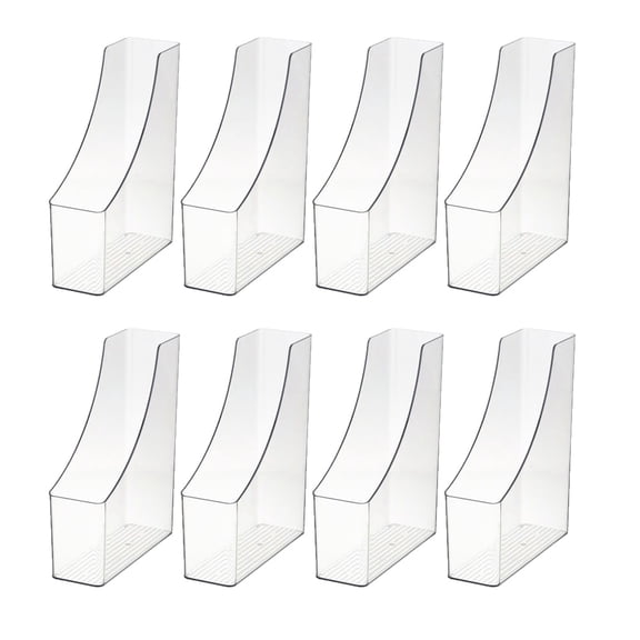 YBM HOME Vertical File Bins Organizer Closed Front Design for Safe Storage for Files, Documents, and Magazines, Ideal for Home Office, Work Desktops, or School, Medium, 1264-8