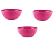 thumbnail image 1 of YBM Home 10-Inch Plastic Serve Mixing Bowl for Everyday Meals - Ideal for Cereal, Snacks, Popcorn, Salad, and Fruits, Microwave Safe, 1282-3pink, 1 of 6