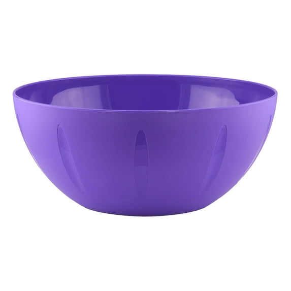 YBM Home 10-Inch Plastic Serve Mixing Bowl for Everyday Meals - Ideal for Cereal, Snacks, Popcorn, Salad, and Fruits, Microwave Safe, 1282-purple