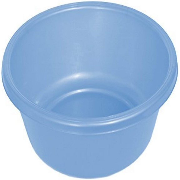 YBM Home 1148 Round Plastic Wash Basin, 7 Quarts, 11.25, Light Blue