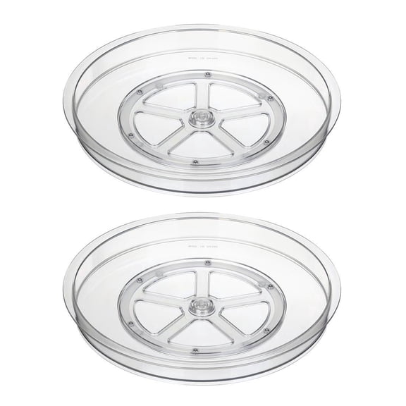 YBM Home 12.5 Inch Acrylic Plastic Non-Skid Spinner for Kitchen, Pantry, Fridge, Cupboards, or Counter Organizing, Fully Rotating Organizer, 1240-2