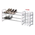 thumbnail image 1 of YBM Home 3-Tier Extendable Shoe Rack Storage Organizer with Separator, 1208, 1 of 2