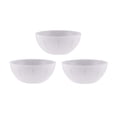 thumbnail image 1 of YBM Home 8-Inch Plastic Serve Mixing Bowl for Everyday Meals - Ideal for Cereal, Snacks, Popcorn, Salad, and Fruits, Microwave Safe, 1284-3white, 1 of 4