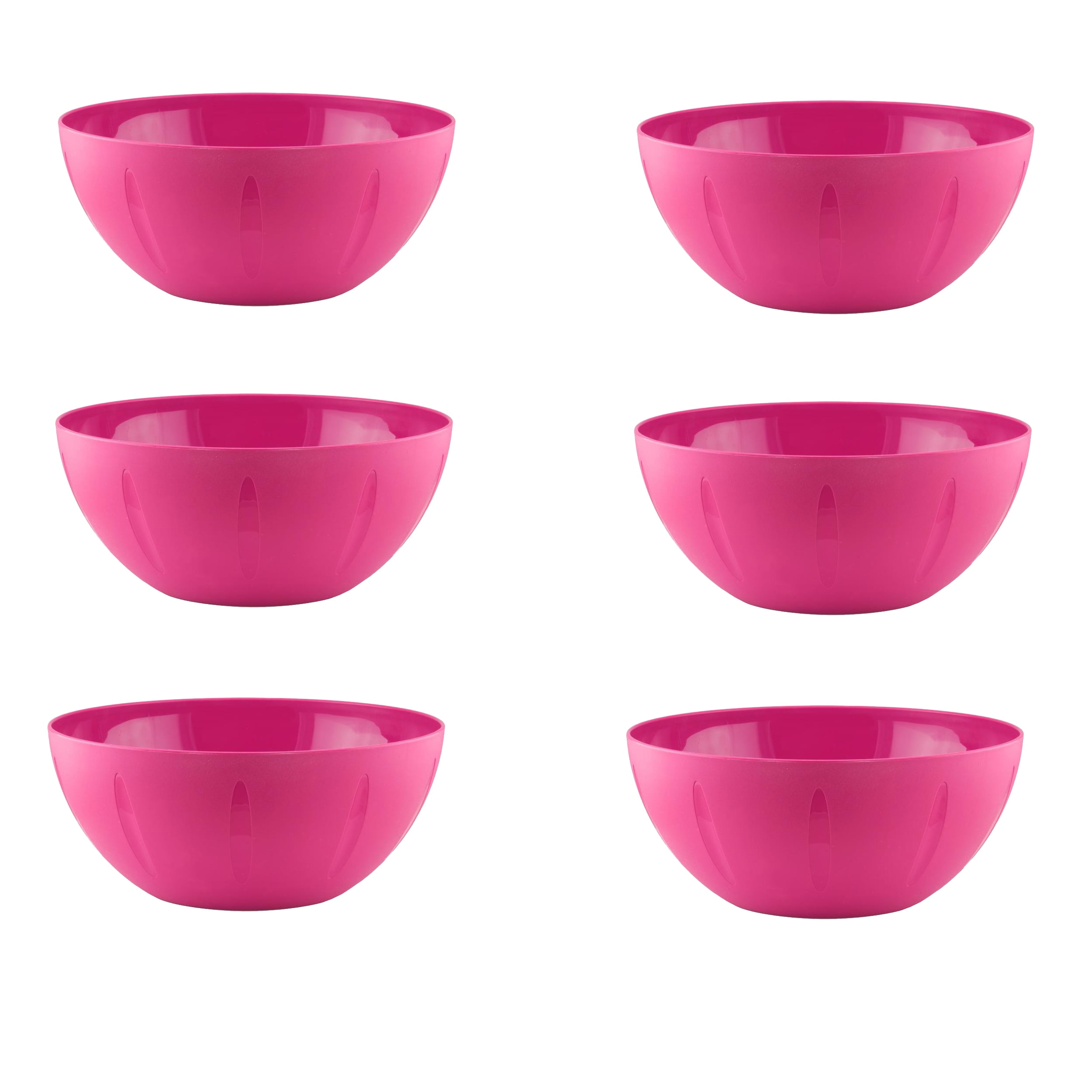 YBM HOME 8-Inch Plastic Serve Mixing Bowl for Everyday Meals -  Ideal for Cereal, Snacks, Popcorn, Salad, and Fruits, Microwave Safe, Pink:  Serving Bowls