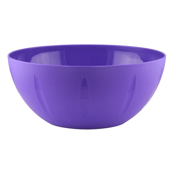 YBM Home 8-Inch Plastic Serve Mixing Bowl for Everyday Meals - Ideal for Cereal, Snacks, Popcorn, Salad, and Fruits, Microwave Safe, 1284-purple