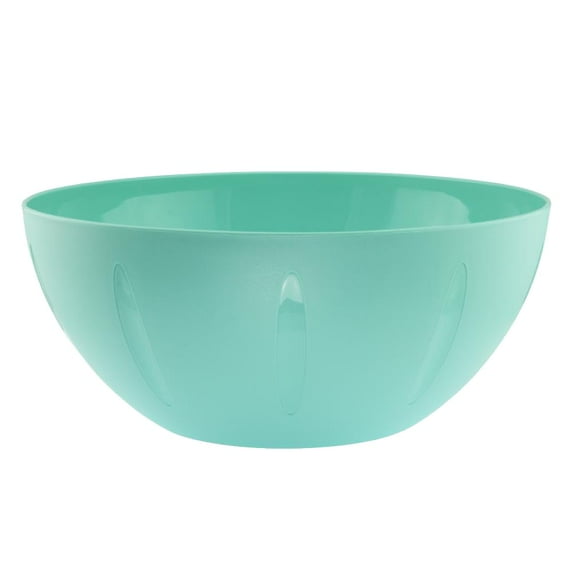 YBM Home 8-Inch Plastic Serve Mixing Bowl for Everyday Meals - Ideal for Cereal, Snacks, Popcorn, Salad, and Fruits, Microwave Safe, 1284-turquoise