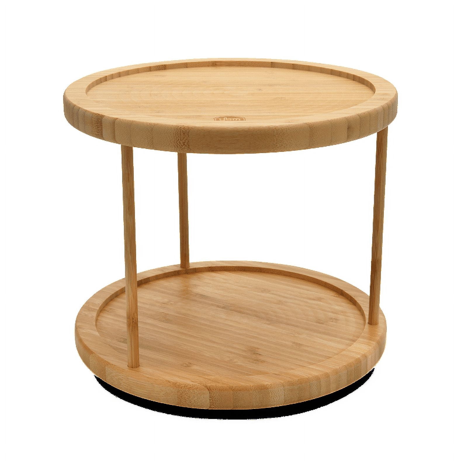 YBM Home Bamboo Wooden Non-Skid Spinner for Kitchen, Pantry, Fridge ...