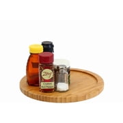 YBM Home Bamboo Wooden Non-Skid Spinner for Kitchen, Pantry, Fridge, Cupboards, or Counter Organizing, Fully Rotating Organizer