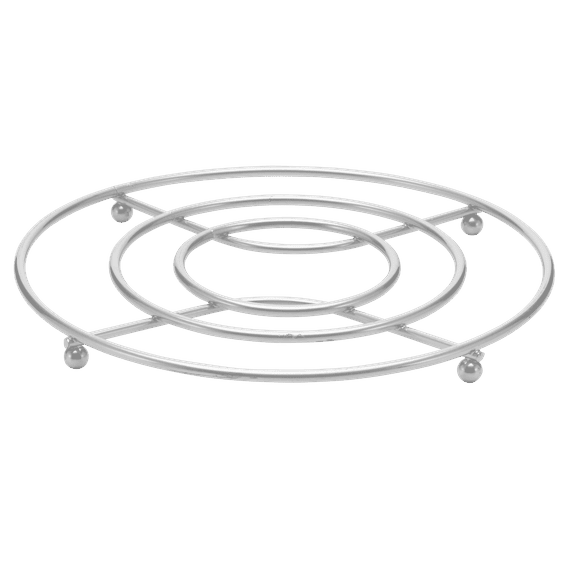 YBM Home Chrome Plated Steel Round Steamer Rack for Pressure Cooker, Steam Trivet Cooking Stand