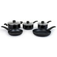 thumbnail image 1 of YBM Home Classic 8-Piece Cookware Set, Covered, Stay-Cool Handles, Kitchen Stock Pot, Soup Pot, Cooking Pot, Oven Broiler Safe 350F, Compatible Induction and All Cooktops, Dishwasher Safe, OTP1103, 1 of 1