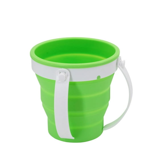 YBM Home Collapsible Plastic Wash Cup, Multi-Purpose Plastic Saving Space, Green, K1221