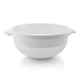 thumbnail image 1 of YBM Home Deep Plastic Colander for Washing and Draining Pasta, 11.5 inch - White, 1 of 3
