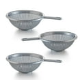 thumbnail image 1 of YBM Home Deep Plastic Colander for Washing and Draining Pasta, 8.5 inch - Gray, 1 of 3