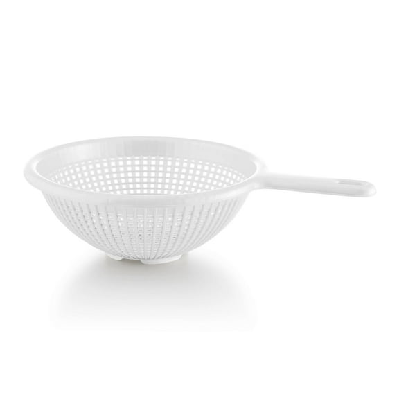 YBM Home Deep Plastic Colander for Washing and Draining Pasta, 8.5 inch - White