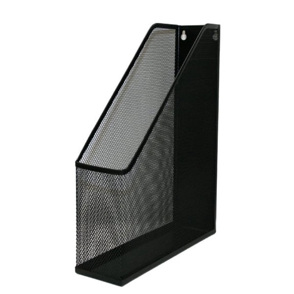 YBM Home Desk Magazine File Holder for Office Organization, Can Be Hanged / Wall Mounted 12x10x3, Black