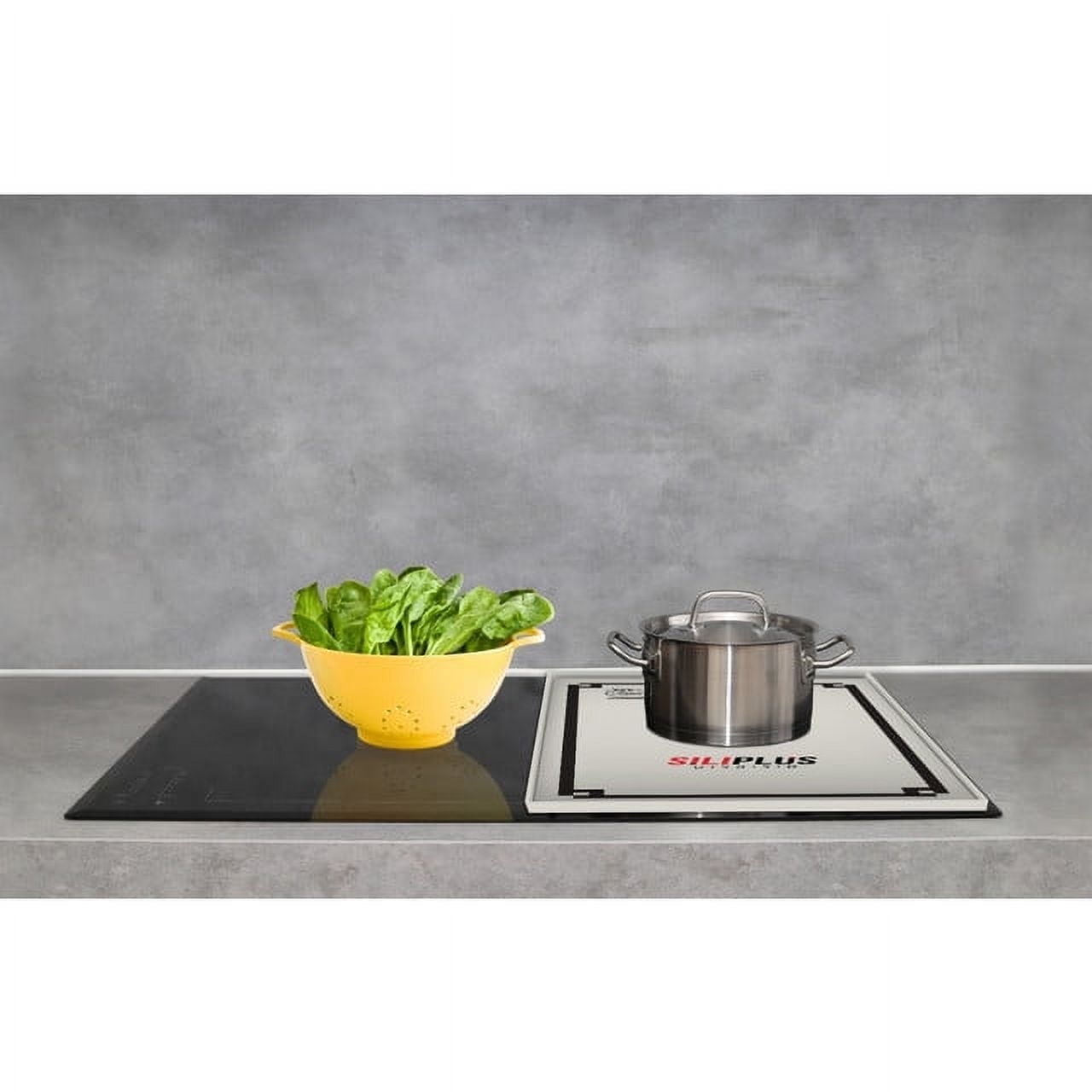 YBM Home Kosher Certified Silicone Induction Top Cover,  Heat Resistant Stovetop Cooking Mat, Silicone Stove Cover Thick Induction Cooktop, Medium