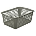 thumbnail image 1 of YBM Home Large Plastic Storage Basket Organizer Bin, Gray 15 L x 10 W x 6 H, 1 of 8