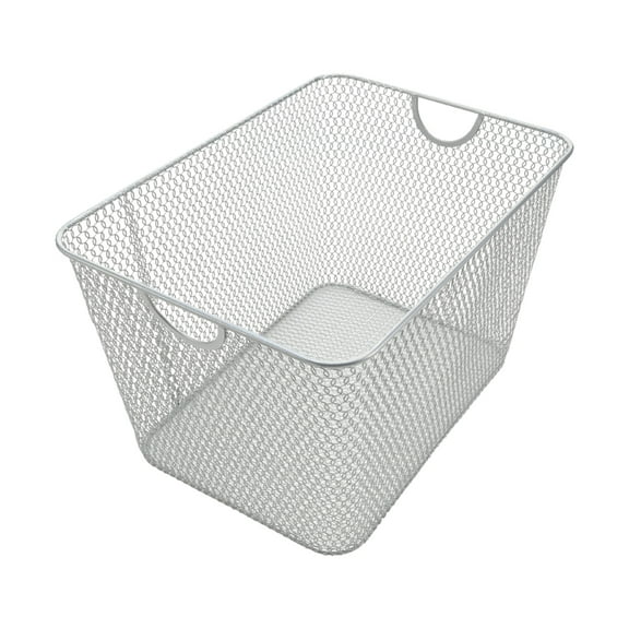 YBM Home Mesh Open Bin Storage Basket Organizer for Kitchen, 15 x 12 x 11.5