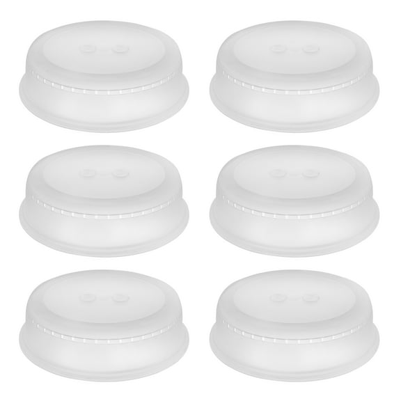 YBM Home Microwave Splatter Cover Keeps Your Microwave Spotless During Food Heating, Anti-Splatter Plate Lid Cover, BPA Free and Dishwasher Safe, 10 Inch ba291 Pack of 6