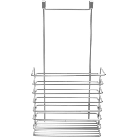 YBM Home Multipurpose Over The Door Storage Basket Caddy - Works as a Kitchen Cabinet Organizer, Wine Holder, Bathroom Shower Caddy Tray, Storage Bags, Cleaning Supplies, 1-Pack