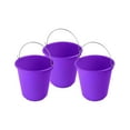 thumbnail image 1 of YBM Home Plastic Pail with Handle 11.5 Quart - Purple, 1 of 1