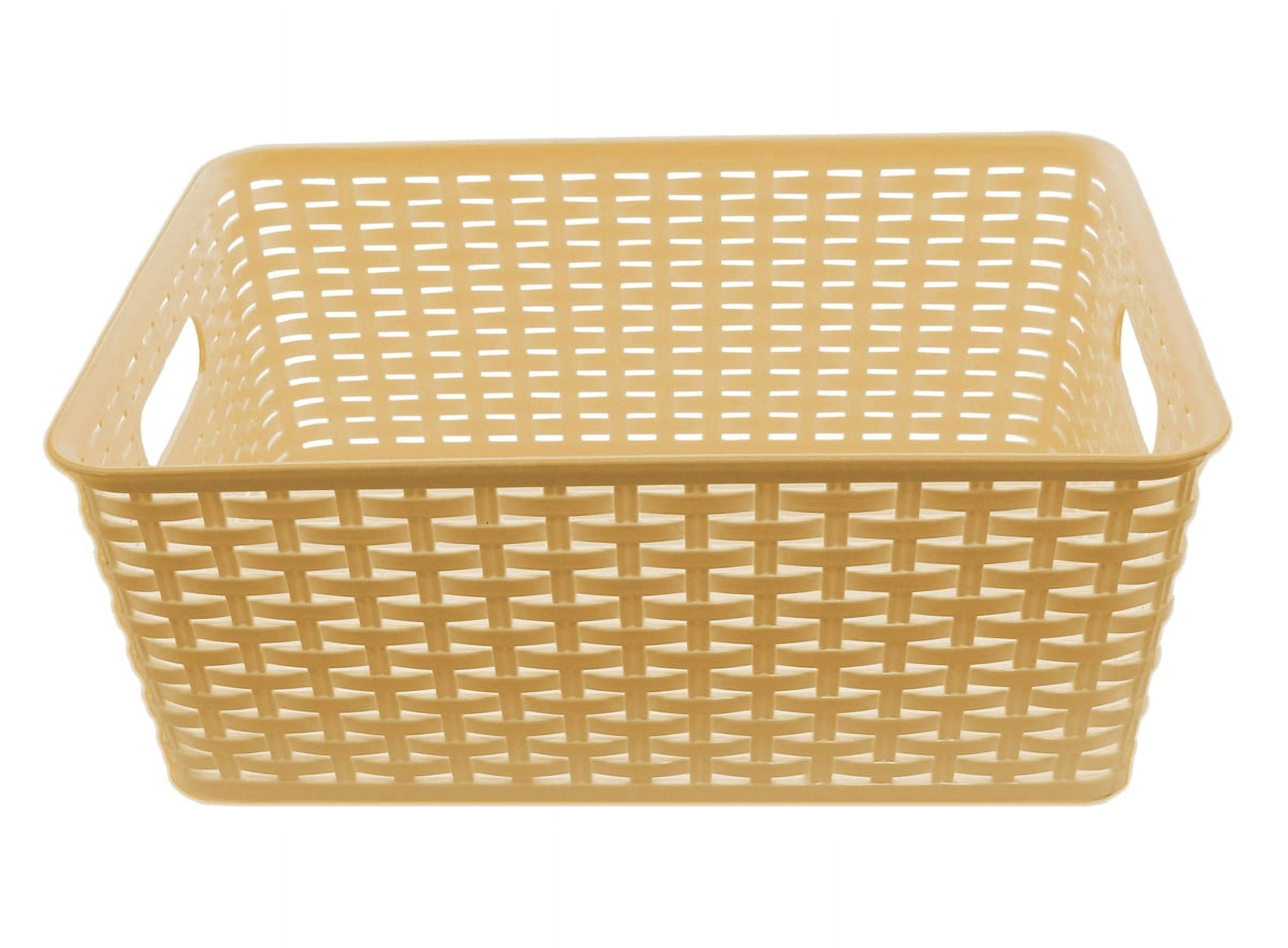 Rattan Basket Plastic Storage Baskets for Organizing Container