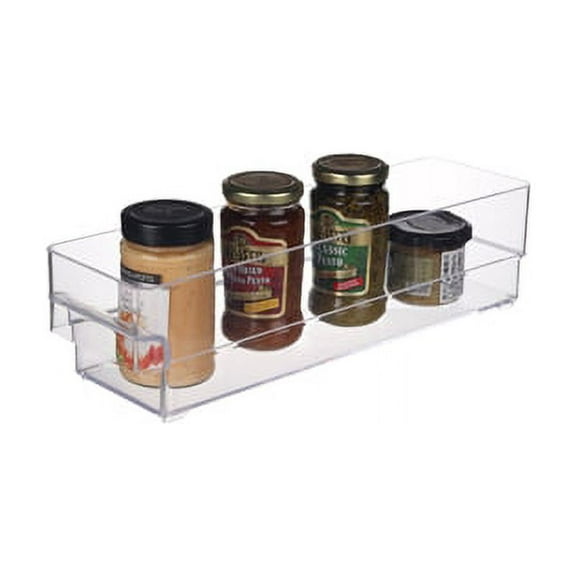 YBM Home Plastic Refrigerator Organizer Bin Storage Container for Fridge, Freezer, Pantry - Clear