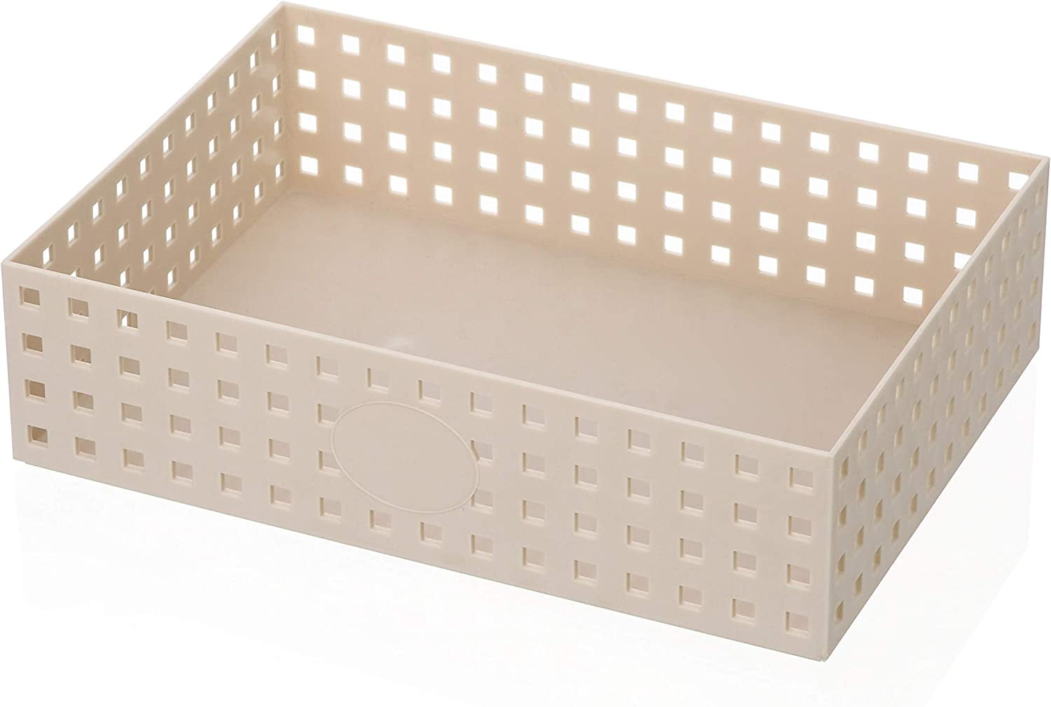 YBM Home Plastic Storage Basket Organizer for Desktop Drawer 12x8.5x3.25